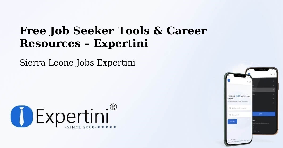 Free Job Seeker Tools & Career Resources – Bindi - Bindi, Sierra Leone Jobs Expertini