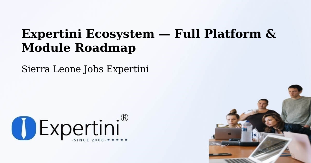 Expertini Ecosystem — Full Platform & Module Roadmap – Bindi